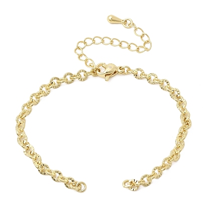 Изготовление браслетов из латунной текстурированной цепочки., стойки покрытие, долговечный, без свинца и без кадмия