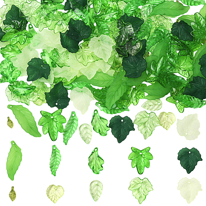 300 шт 10 стили прозрачные акриловые подвески, лист прелести