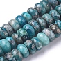 Synthetic African Pyrite Beads Strands, Dyed, Rondelle