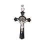 Alloy Enamel Big Pendants, For Easter, Crucifix Cross, Antique Silver