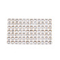 504Pcs Electroplated Glass Beads, Edge Plated, Heart