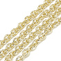 Aluminum Cable Chains, Textured, Unwelded, Oval