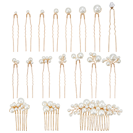 6шт. железные смоляные заколки для волос и 12шт. железные смоляные заколки для волос для женщин