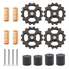 Olycraft 3D Printer Silicone Column Accessories, Steel M4 Adjust Accessories, with Spring, Screws and Plastic Gear