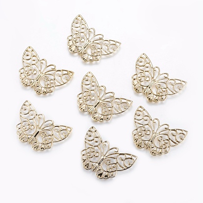 Alloy Filigree Joiners Links, Butterfly