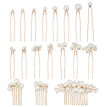 6шт. железные смоляные заколки для волос и 12шт. железные смоляные заколки для волос для женщин