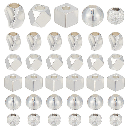 60 шт. 5 стили латунные бусины-проставки, долговечный