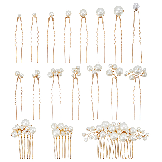 6шт. железные смоляные заколки для волос и 12шт. железные смоляные заколки для волос для женщин