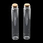 Glass Bead Storage Tubes, with Cork Stopper