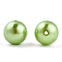 Perles rondes en plastique imitation abs