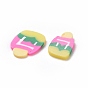 Handmade Polymer Clay Cabochons, Ice Lolly
