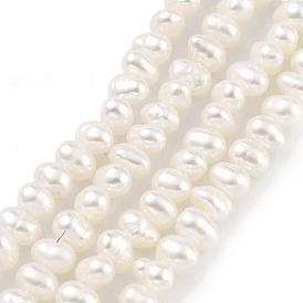 Natural Cultured Freshwater Pearl Beads Strands, Potato