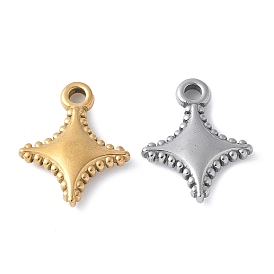 304 подвески из нержавеющей стали, звезда очарование, вакуумное покрытие pvd