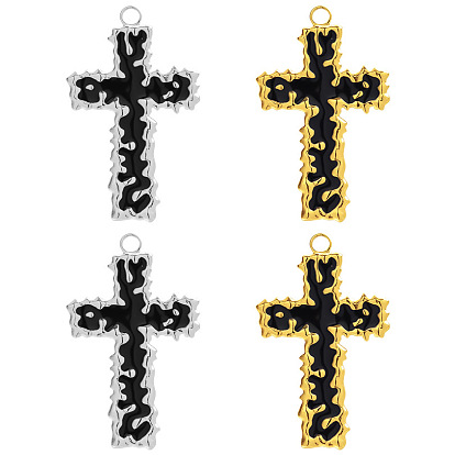 304 нержавеющей стальной эмали подвески, крест очарование
