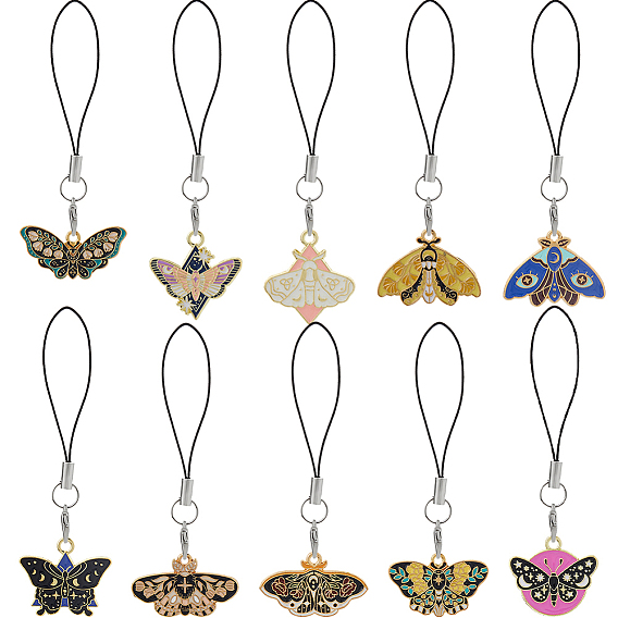 10Мобильные ремни из сплава эмали, бабочка