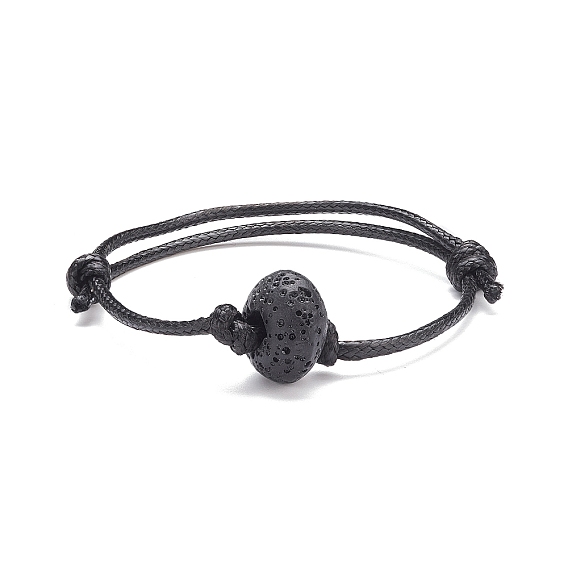 Браслет из бусин из натуральной лавы, регулируемый браслет дружбы с драгоценными камнями эфирного масла для женщин