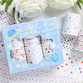 Self-adhesive Decorative Tapes, for Suitcase, Skateboard, Refrigerator, Helmet, Polka Dot