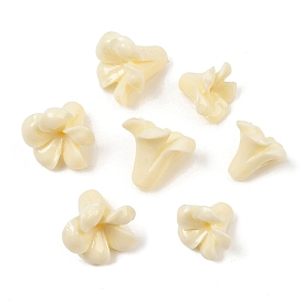 Dyed Synthetic Coral Carved Beads, Flower