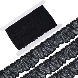 20 ярдов полиэстеровых кружевных лент, Лента с волнистым краем для аксессуаров одежды