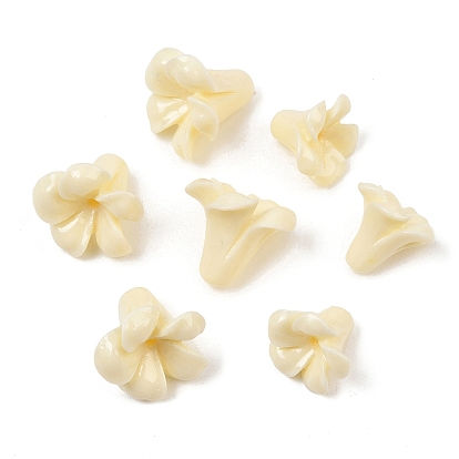 Dyed Synthetic Coral Carved Beads, Flower