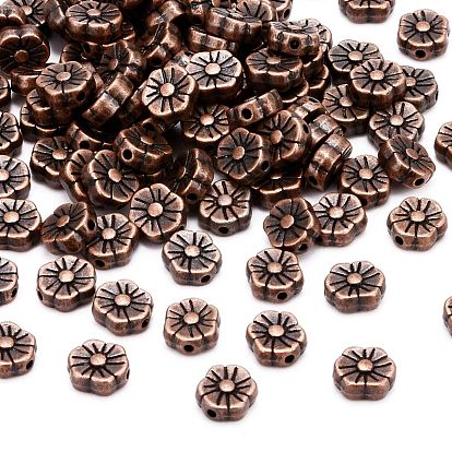 Tibetan Style Alloy Beads, Lead Free & Cadmium Free, Flower