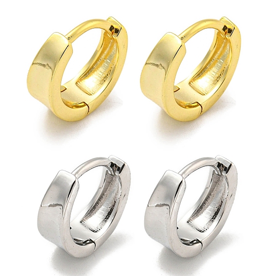 Латунные серьги обруча, кольцо