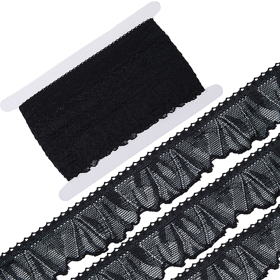 20 ярдов полиэстеровых кружевных лент, Лента с волнистым краем для аксессуаров одежды