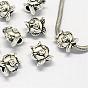 Alloy European Beads, Large Hole Beads, Fish, 14x12x9.5mm, Hole: 5mm