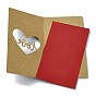Kraft Paper Greeting Cards, Tent Card, Mother's Day Theme, with Envelope, Rectangle