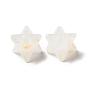 Natural Quartz Crystal Beads, No Hole/Undrilled, Merkaba Star