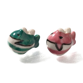 Фарфоровые бусины ручной работы, акула