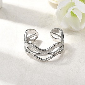 304 открытые манжеты из нержавеющей стали для женщин