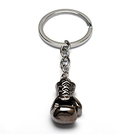 Alloy Boxing Gloves Keychains for Men