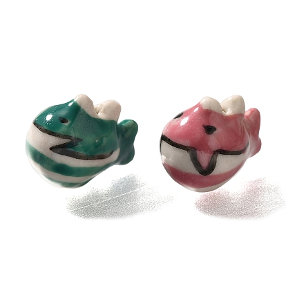 Фарфоровые бусины ручной работы, акула