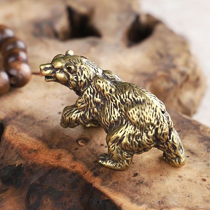 Brass Realistic Bear Display Decoration, for Home Decoration