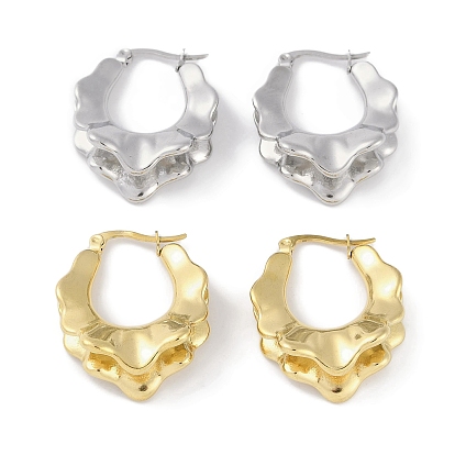 Серьги из 304 нержавеющей стали, для женщин, цветок