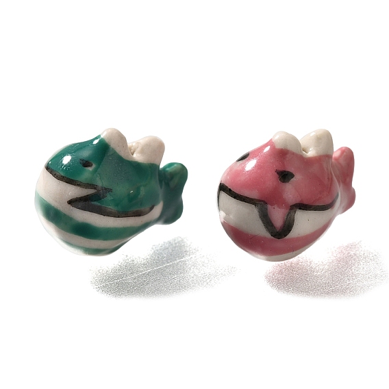 Фарфоровые бусины ручной работы, акула