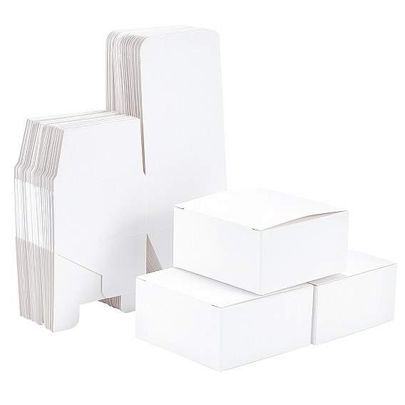 Картонная коробка, коробка ювелирных изделий, квадратный