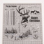 Clear Silicone Stamps, for DIY Scrapbooking, Photo Album Decorative, Cards Making, Stamp Sheets, Christmas Tree & Reindeer/Stag