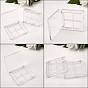 9 Pcs Transparent Empty Eyeshadow Palette, with 4 Grids, Eye Shadow Lipstick Organizer Pan for Cosmetic Container