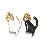 304 нержавеющей стальной эмали подвески, подвески в форме кошки, ионное покрытие (ip), реальный 18 k позолоченный