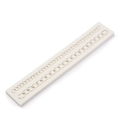 Chain Shape Food Grade Silicone Molds, Baking Molds, for Fondant, Cake Making Decorate