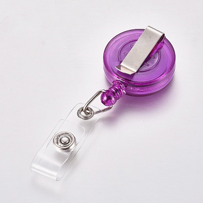 Пластиковая выдвижная катушки значок, держателей карт, с металлическая фурнитурой