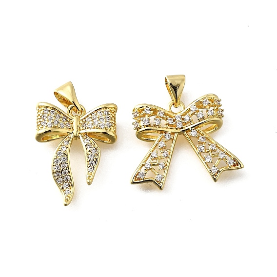 Латунные микро проложить кубического циркония подвески, бантом, стойки покрытие, долговечный, без свинца и без кадмия