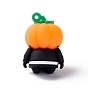 Halloween Theme PVC Pendants, for DIY Keychain Making, Human with Pumpkins