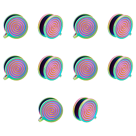 10шт. 304 серьги-манжеты из нержавеющей стали Vortex, украшения в стиле панк для мужчин и женщин