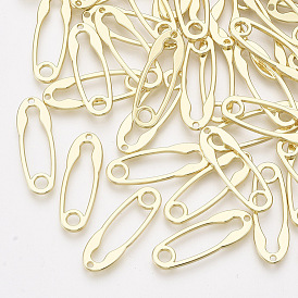 Pendentifs en alliage, forme de broche de sécurité