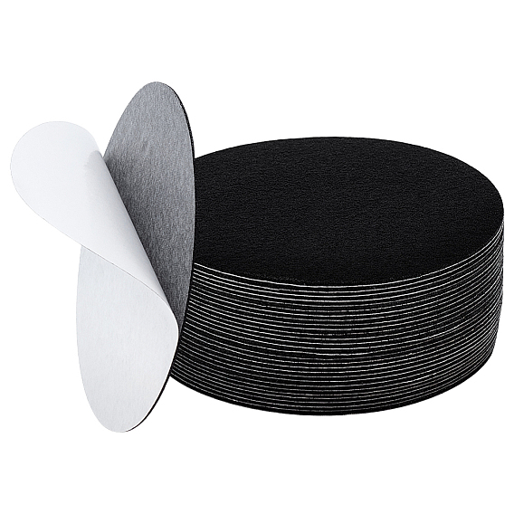 30Pcs Self-adhesive Felt Pad, Round
