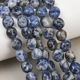 Natural Blue Spot Jasper Beads Strands, Nuggets