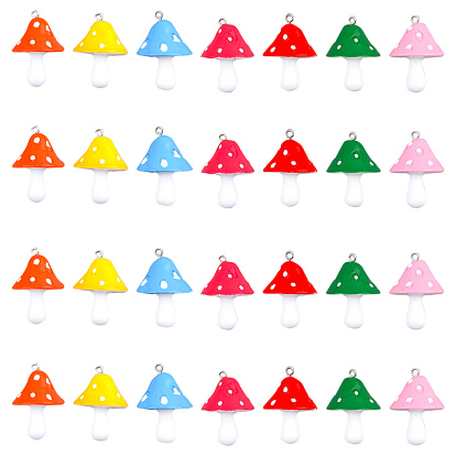 Resin Pendants, Mushroom